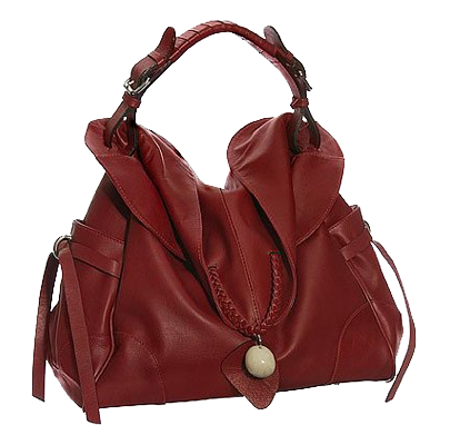 Leather Top Buckled Tote by Vitalio black