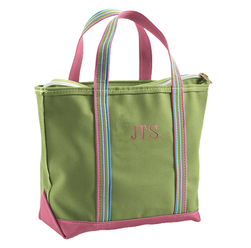 Leather Top Buckled Tote by Vitalio red